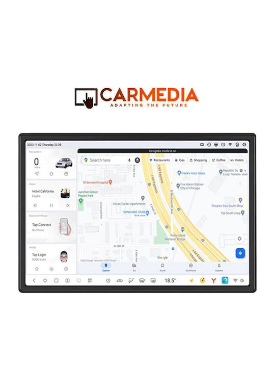 Carmedia Auto-Audiosystem Für Ford Transit 2014-2020 Mit Touchscreen 11.5 Zoll Bluetooth USB Eingebautes Wi-Fi GPS Apple CarPlay Android Auto