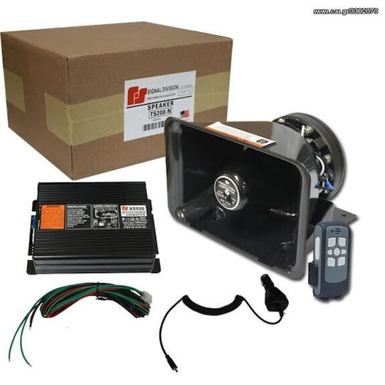 Sirenă De Mașină De Poliție 400w Telecomandă Wireless Microfon Ts-200n