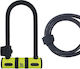 Complete Bicycle Protection Set Ur80150b U-Lock + 120mm Steel Cable + Urban Security Transport Mount