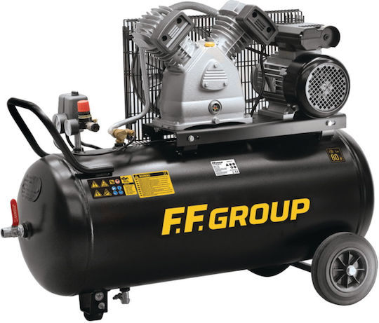 FFG Ac-b 90/3mc Hd 10759 Luftkompressor Κομπρεσέρ Αέρος Ιμάντα 3.0hp 90ltr