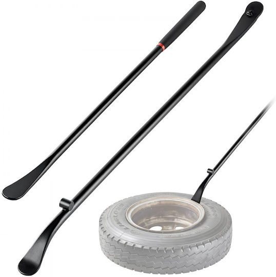 Vevor Tire Bars 2 Pieces Iron Base Tire Removal 970 Mm & Base Removal Spoon 765 Mm Changing Tools Solid Steel Alloy Heavy Duty Trucks Pickups Off Road Vehicles Buses Tractors Black