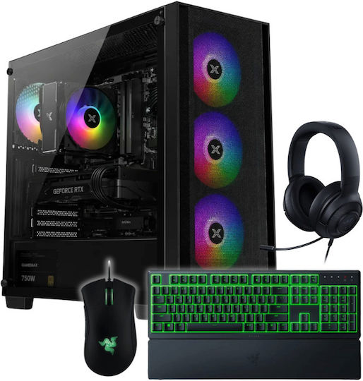 Vengeance Gamer's Choice Arena-V8 Гейминг Настолен Компютър (Ryzen 7-8700F/16GB DDR5/1TB SSD/GeForce RTX 5060/Без Операционна Система)