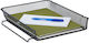 Relaxdays Ablagekorb Metall Schwarz 6,5x28,5x34 cm