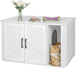 Relaxdays Cat Toilet White