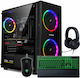 Vengeance Gamer's Choice Rival-V8 Desktop PC (Ryzen 5-5500/16GB DDR4/512GB SSD/GeForce RTX 3050/No OS)