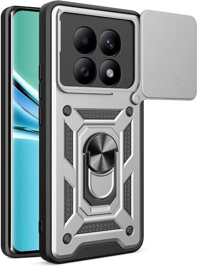 Slide Back Cover Ασημί (Redmi Note 15)
