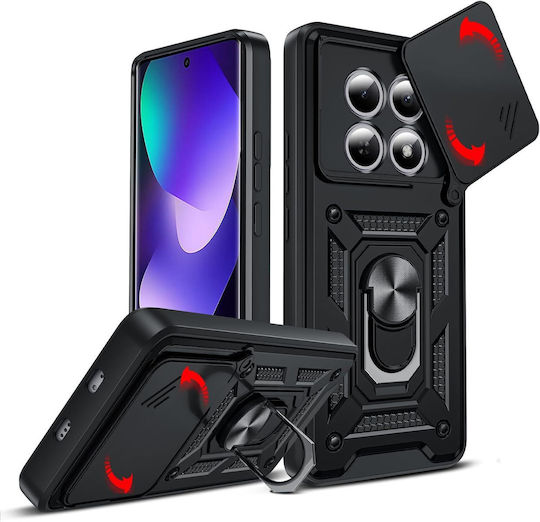 Slide Back Cover Μαύρο (Redmi Note 15)
