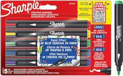 Sharpie Ακρυλικοί Μαρκαδόροι Μωβ Σετ 5 χρώματα Sharpie Ακρυλικοί Μαρκαδόροι Μωβ Σετ 5 χρώματα