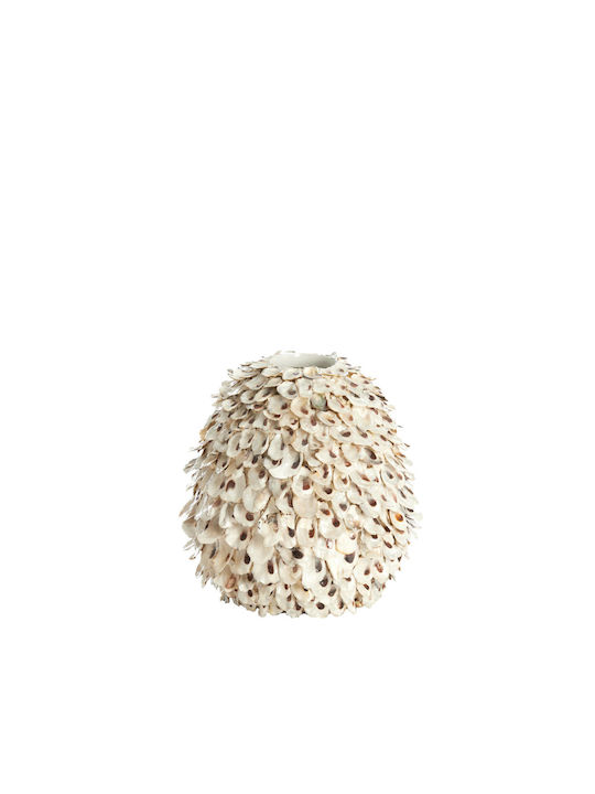 Light & Living Vază Decorativă Din Bambus Ubate Albă Y27cm