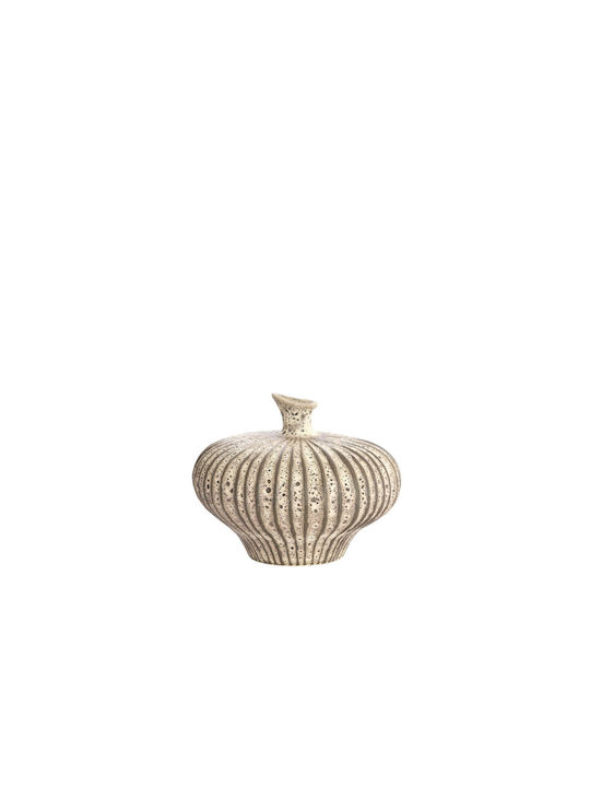 Light & Living Decorative Ceramic Vase Nevano Brown H22.5cm
