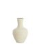 Light & Living Decorative Glass Vase Nana White H69cm