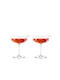 Viski Seneca Set Cocktail/Drinking Champagne Crystal Goblet Glasses 200ml 2 Pieces
