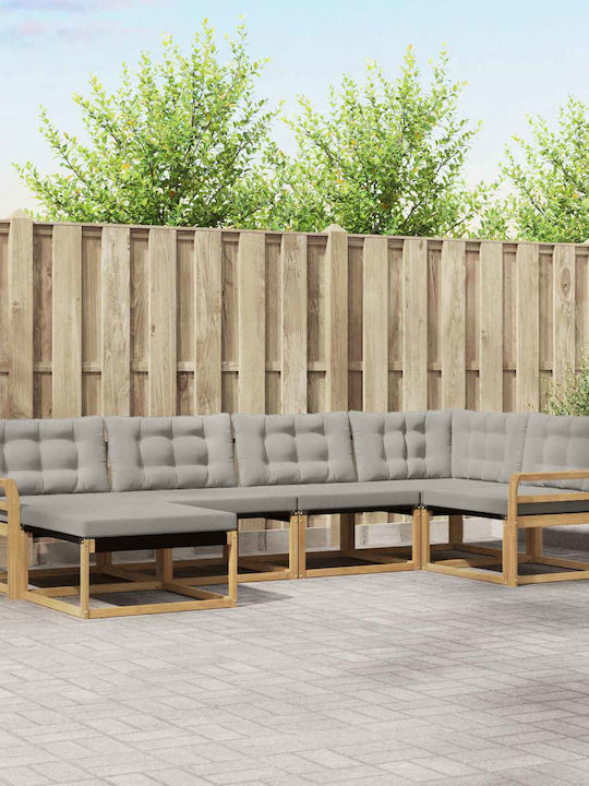 Ecksofa Für Den Außenbereich Holz Mit Kissen 32...
