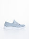 Leder Damen Oxfords in Blau Farbe