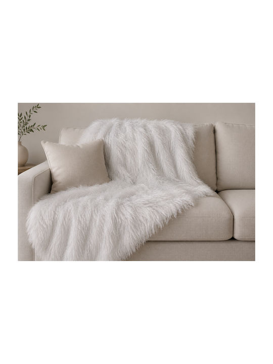 ForAll Sofa Throw 2 Seater 180x250cm White