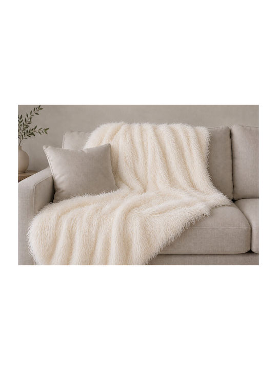 ForAll Sofa Throw 2 Seater 180x250cm Cream