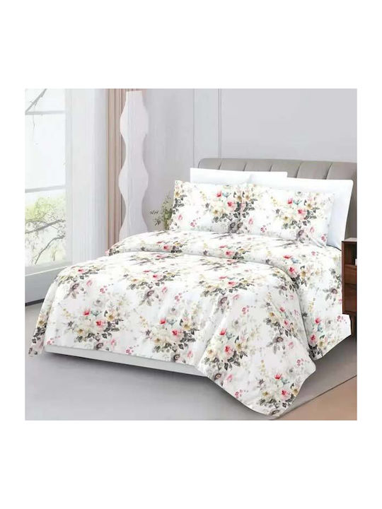 SpitiBazaar King Size Bed Sheets Set with Rubbe...