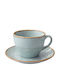 Espiel Essentials Set Cappuccino Cups Porcelain Blue 400ml 6 Pieces