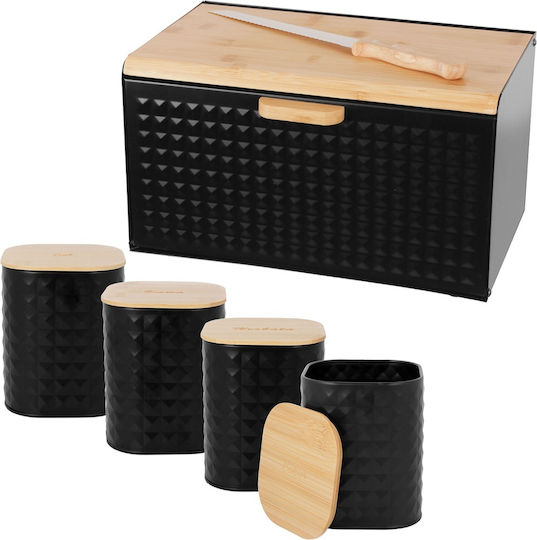 Brunbeste Bread Box with Lid Inox Gray