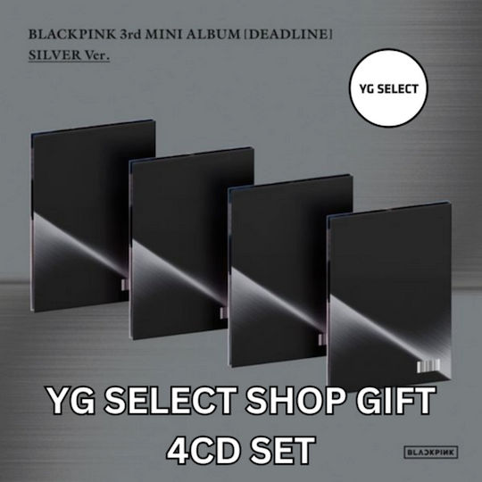 Blackpink Deadline Silver Ver Yg Select Shop Gift 4cd Set K-pop Album
