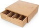 Bamboo Coffee Capsule Organizer