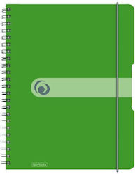 Herlitz Τετράδιο Ριγέ Α4 80 Φύλλων Πράσινο
