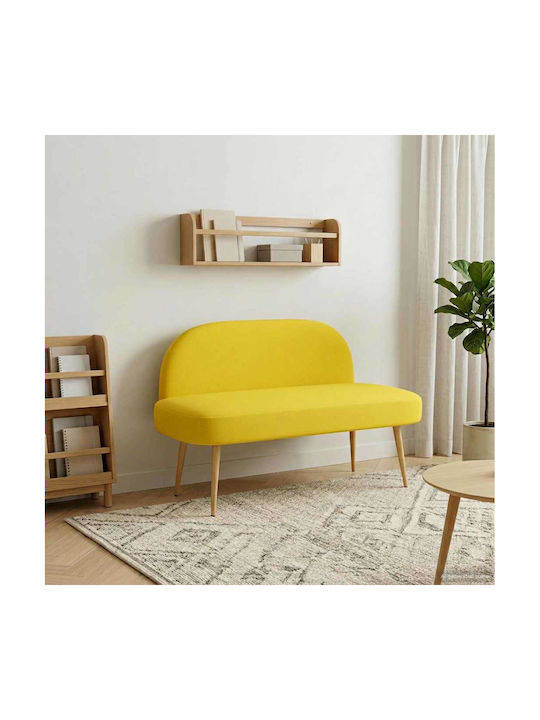 Doppelsitzer Sofa Offenes Gelb 110x60x76cm