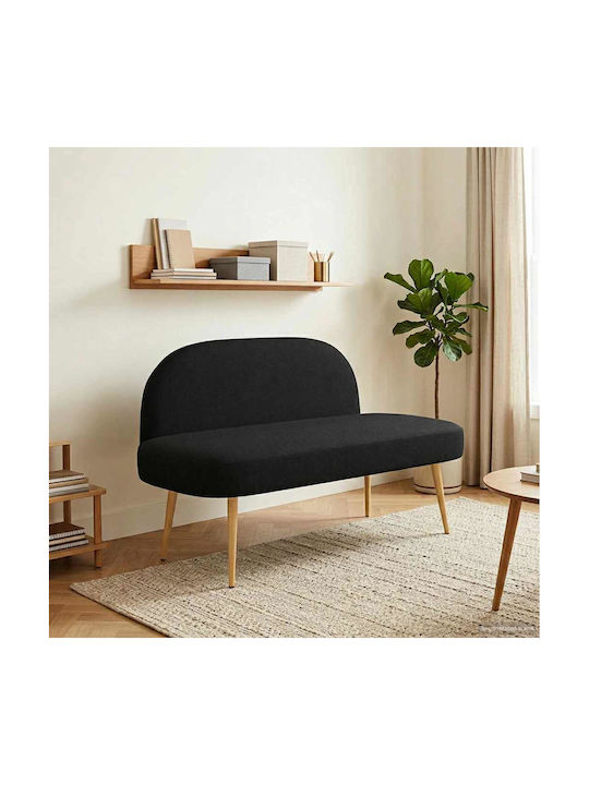 Doppelsitzer Sofa Schwarz 110x60x76cm