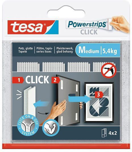 Tesa Powerstrips Αυτοκόλλητη Ταινία Χριτς Χρατς 4mx2mm