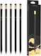 Nusign Bleistift Radiergummi HB Blister HB Schwarz 10 Stück