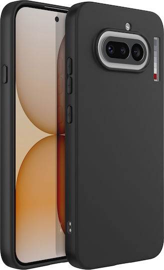 Avizar Case Nothing Phone 4a In Soft Shockproof Oleophobic Silicone Black