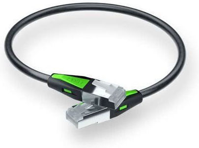 Zyxel S/FTP Cat.6a (Gigabit) Καλώδιο Δικτύου Ethernet 0.18m Μαύρο