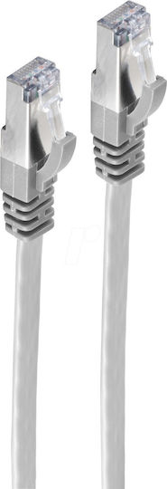 Shiverpeaks U/FTP (STP) Cat.7 (10Gbps) Καλώδιο Δικτύου Ethernet 0.25m Γκρι