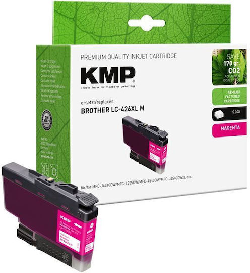 KMP Συμβατό Toner για Laser Εκτυπωτή Brother Brother Lc426xlm Ματζέντα