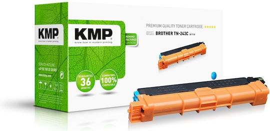 KMP Compatible Toner for Brother Laser Printer Brother Tn243c 1000 Pages Cyan
