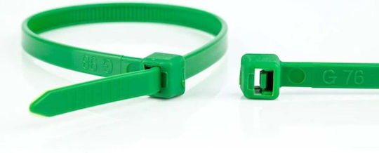 WKK Legături Cablu Din Plastic Verde Culoare Full Face 100 Bucăți 110226571