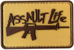 Assault Life Σήμα Pvc Κογιότ Καφέ
