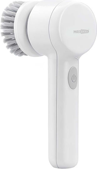 Max Excell Wireless Rechargeable Electric Rotary Cleaning Brush White