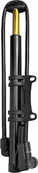 Avizar Portable 90psi Air Pump Bikes Motorcycles 30cm Schrader Valve Black Gold
