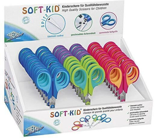 WeDo Kids Craft Scissors 11.5cm with Metallic Blade (Miscellaneous Colours) 30 Pieces