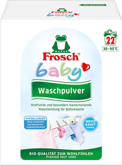 Frosch Бебешки Прах За Пране За Бели Чувствителни И Цветни Дрехи 5kg 22 Пранета