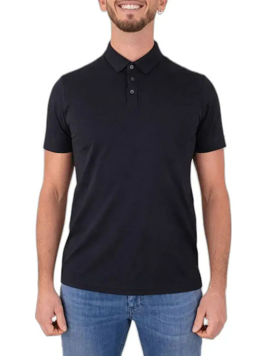 Polo Blouse Blue Black