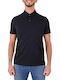 Polo Blouse Blue Black