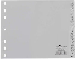 Durable Διαχωριστικά A‑z A4 Pp 20 Τεμ Γκρι Durable Διαχωριστικά A‑z A4 Pp 20 Τεμ Γκρι