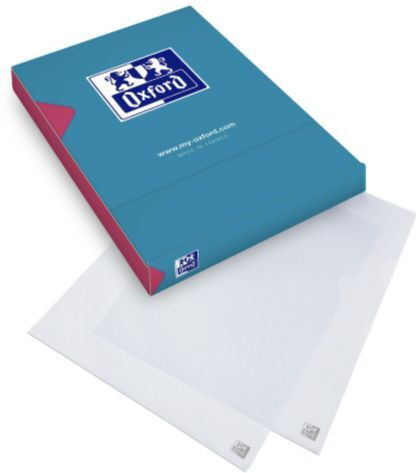 Oxford Document Protection Pockets A4 PP 0.12 Mm Textured Genarbt 100 Pieces