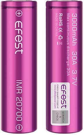 Efest Efest Wiederaufladbare Batterie 20700 3000mAh 3.7V 1 Stück