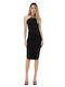 Sommer Midi Abendkleid Off-Shoulder Jersey