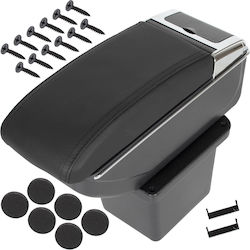 Hyundai I30 I 07-12 Armrest Storage Black Eco-leather + Installation Kit Hyundai I30 I 07-12 Armrest Storage Black Eco-leather + Installation Kit