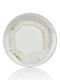 By Bone Wave Shallow Plate Made of Multicolour Porcelain with Diameter 25cm