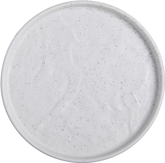 Prestige Dune Shallow Serving Plate Made of Porcelain with Diameter 22cm